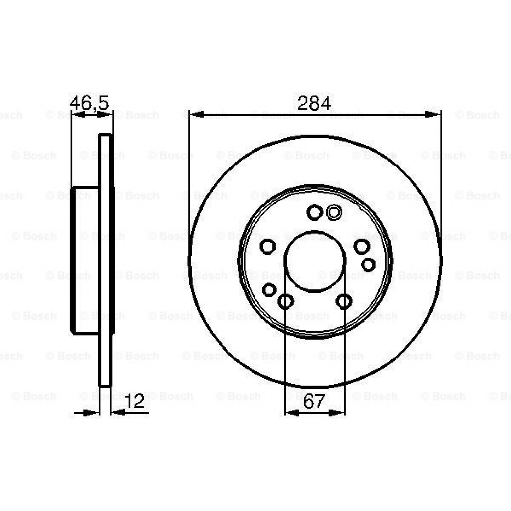 Гальмівний диск Bosch 0 986 478 187 - зображення 5