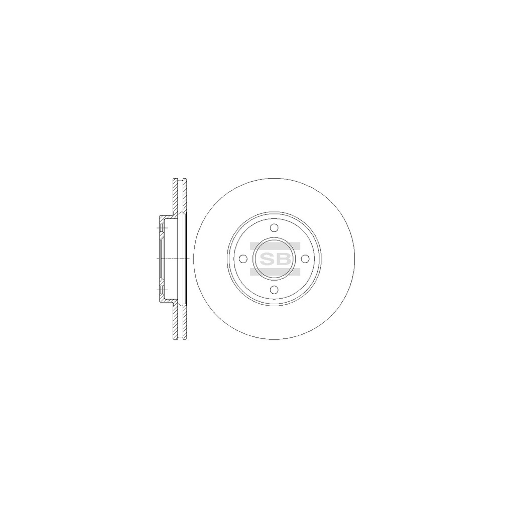 Гальмівний диск HI-Q SD4235 - зображення 1