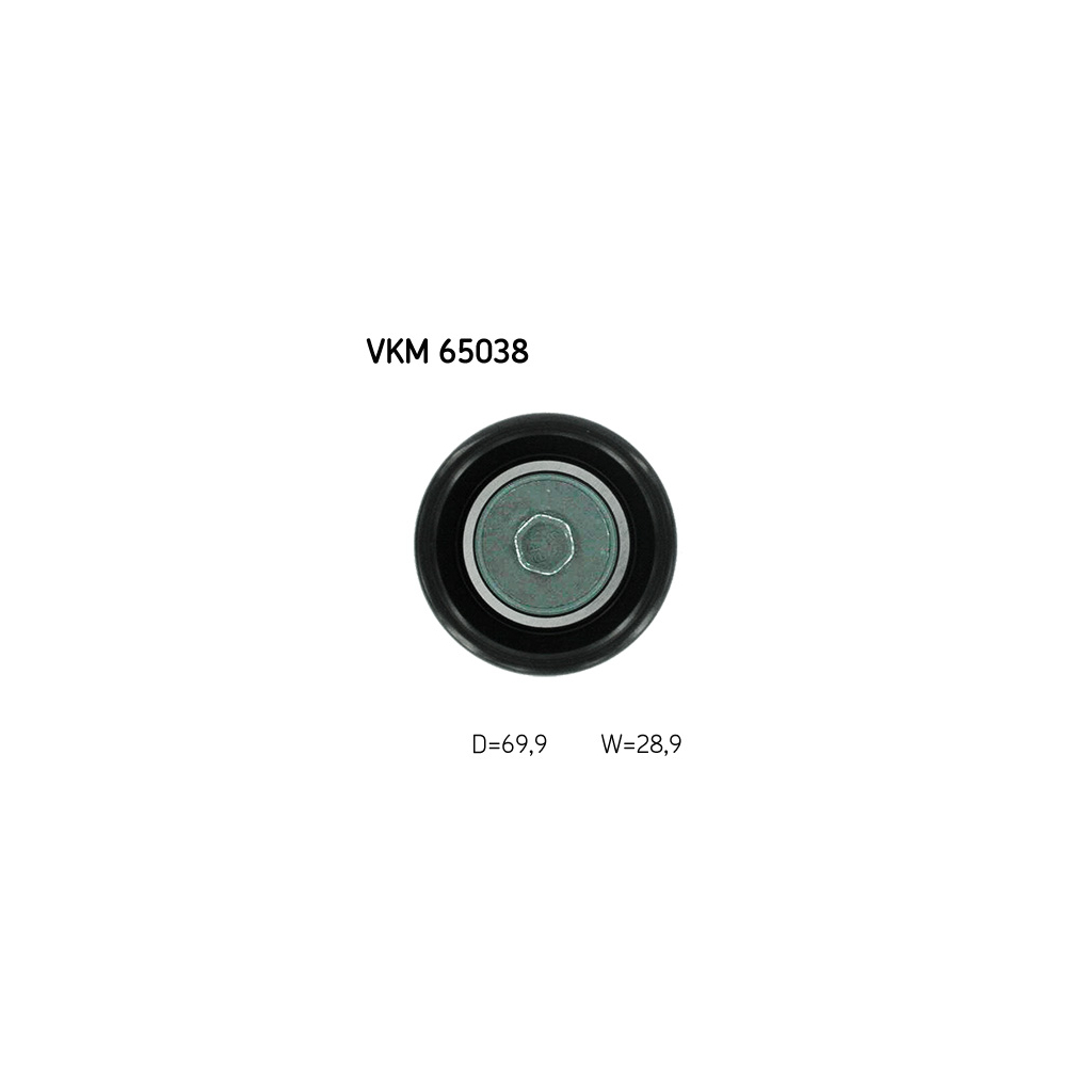 Ролик натягувача ременя SKF VKM 65038 - зображення 2