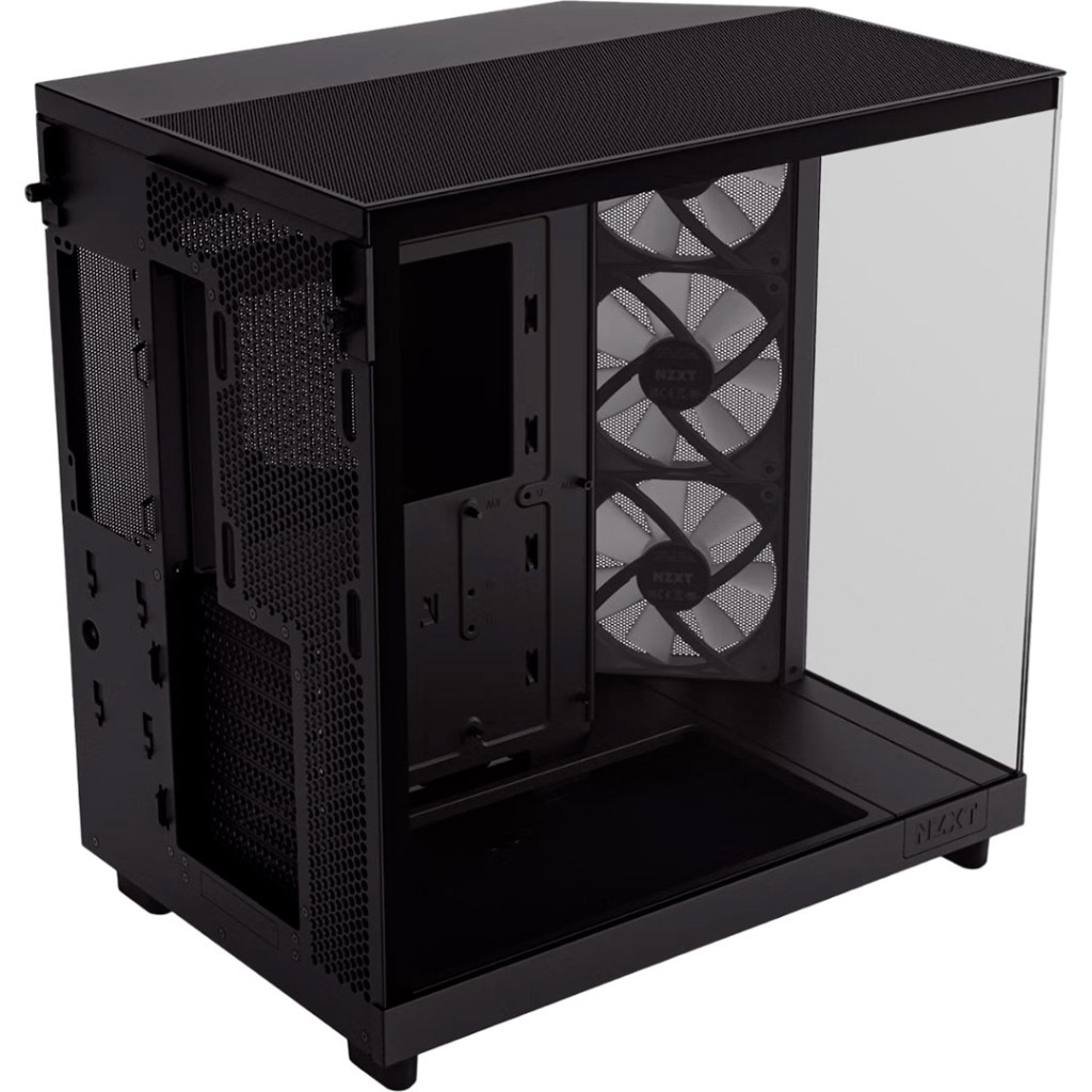 Корпус NZXT H6 Flow RGB All Black (CC-H61FB-R1) - зображення 5