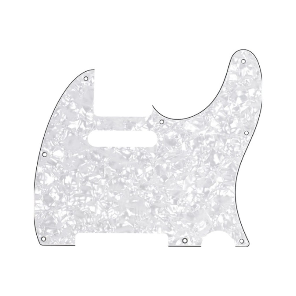 Пікгард панель для гітари Fender Pickguard for Telecaster 4-Ply White Pearl (224400) - зображення 1