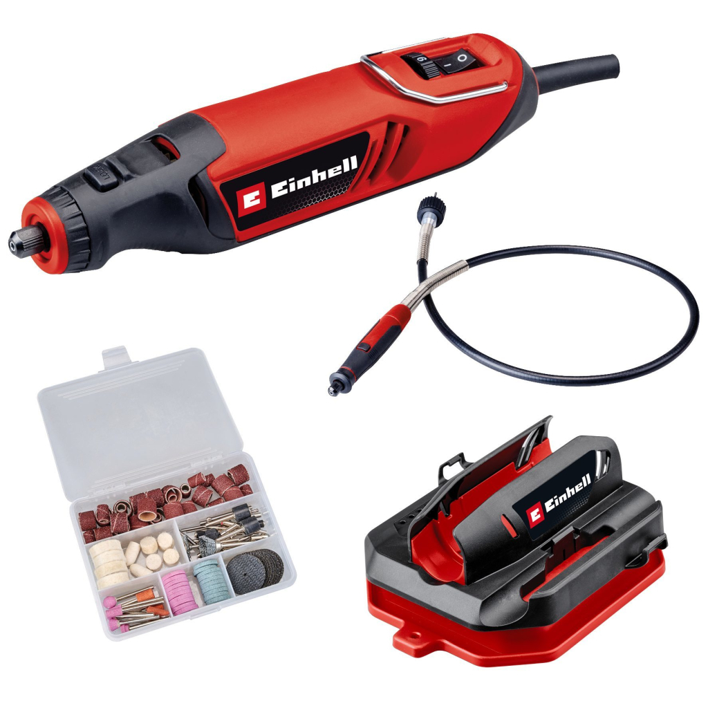 Гравер Einhell TC-MT 150E 150Вт, гнучкий вал, набір насадок (4419380) - изображение 1