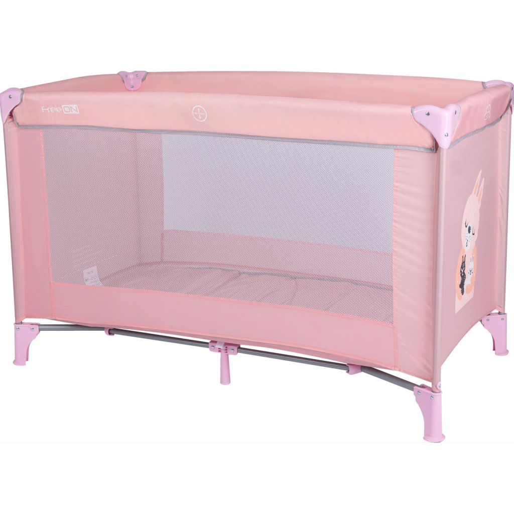 Дитячий манеж FreeON Travel Love Pink (44312) - зображення 1