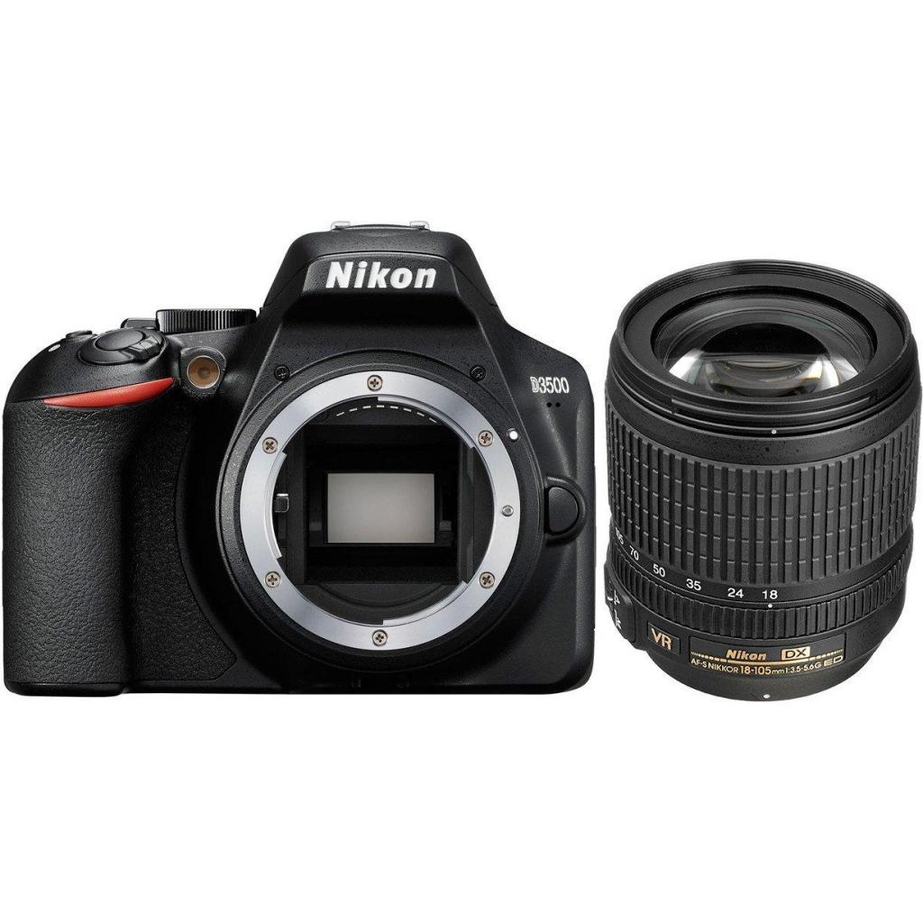 Цифровий фотоапарат Nikon D3500 AF-S 18-105 VR kit (VBA550K003) - зображення 1