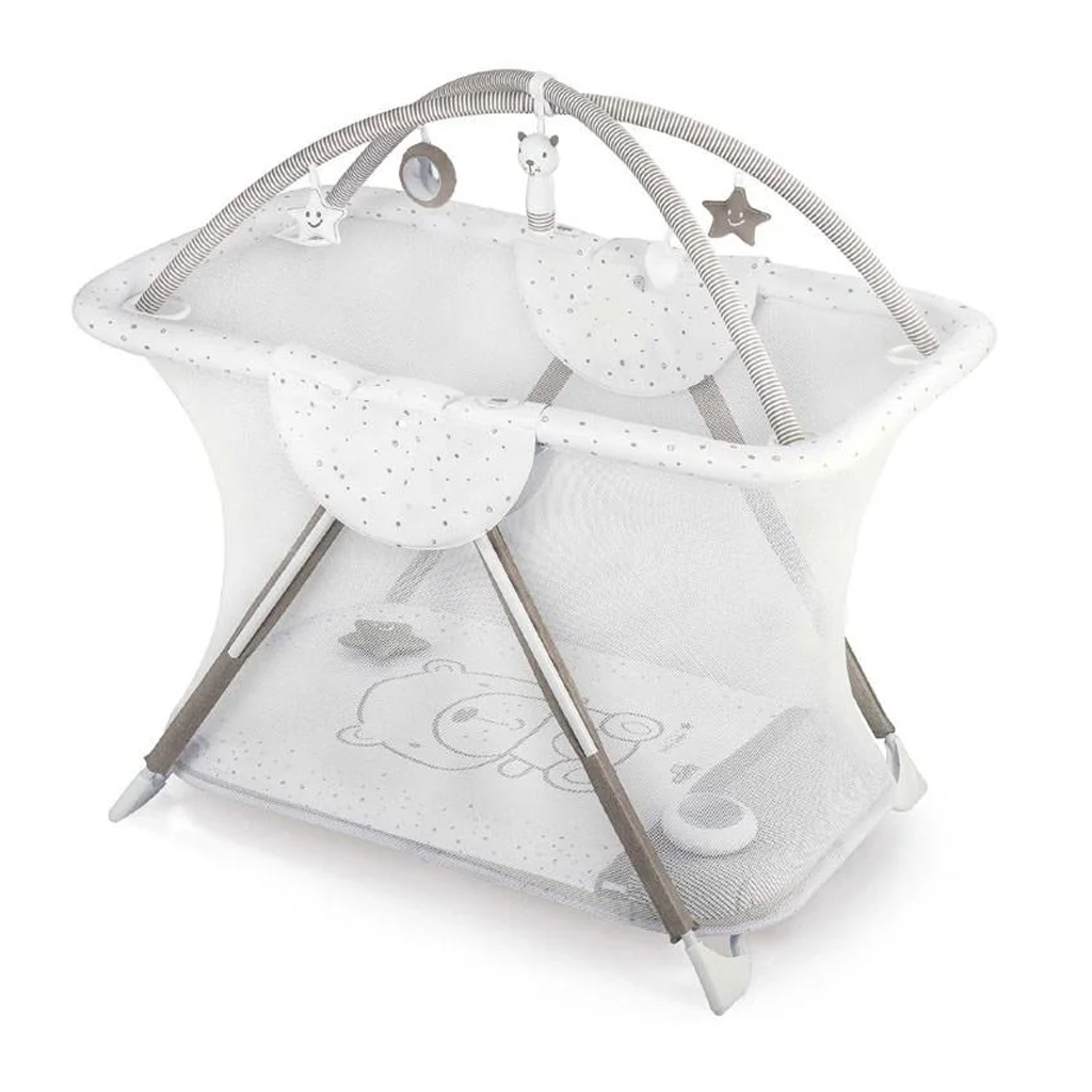 Дитячий манеж Cam Brevettato Millegiochi з розвиваючим килимком, колір кавовий (B122-C248/V77) - зображення 1