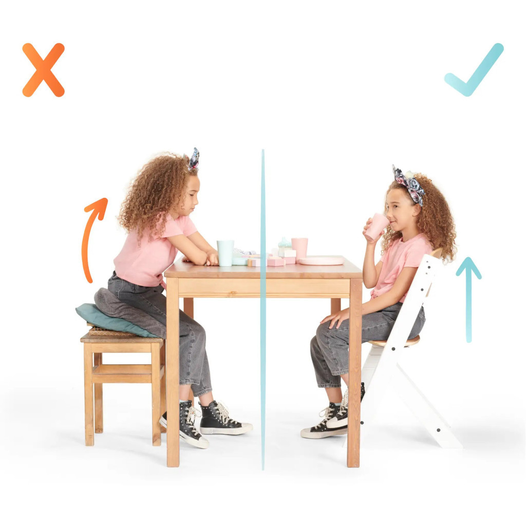 Стілець для годування Kinderkraft Enock White Wood з подушкою (5902533917242) - зображення 10