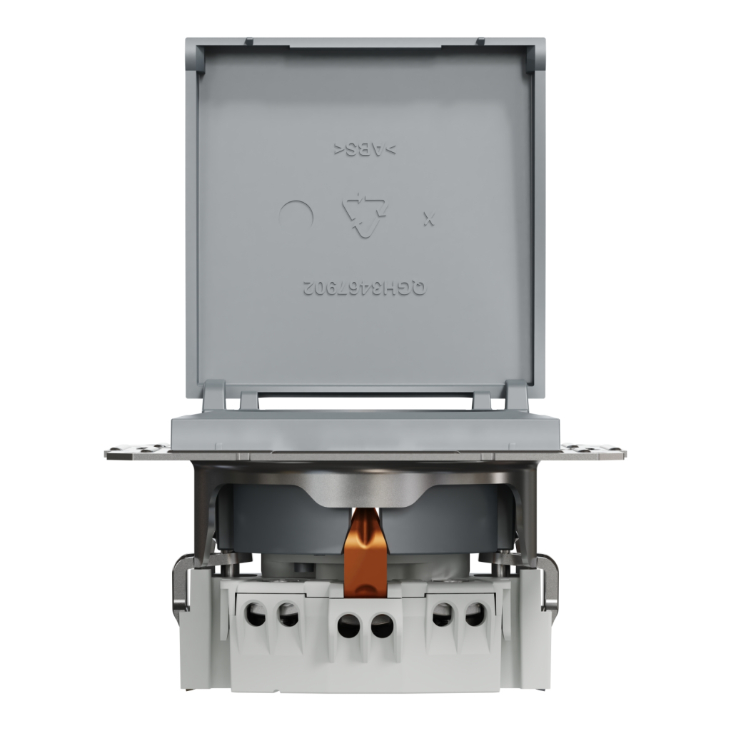 Розетка Schneider Electric ASFORA з кришкою, сталь (EPH3100162) - изображение 6