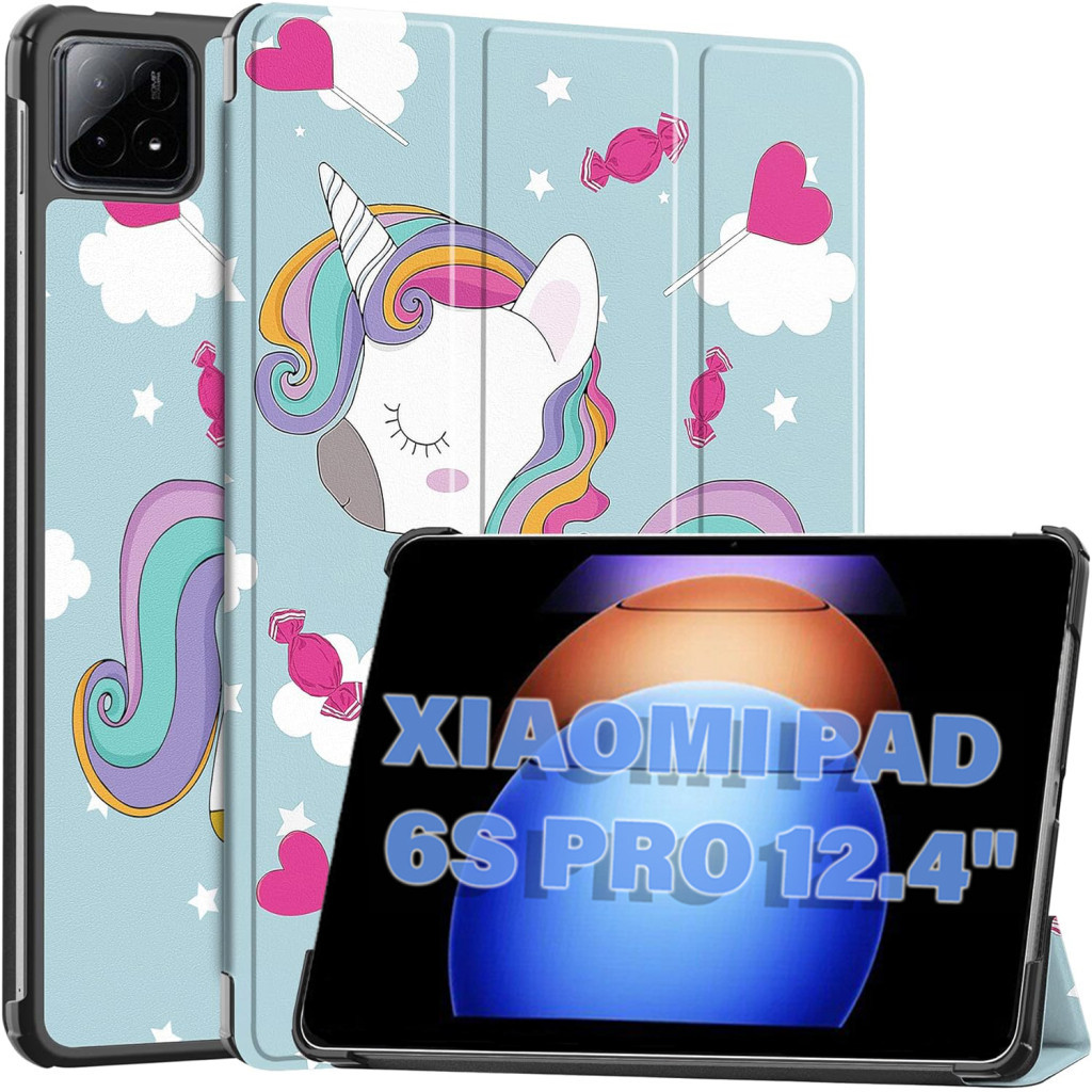 Чохол до планшета BeCover Smart Case Xiaomi Pad 6S Pro 12.4" Unicorn (711089) - зображення 2