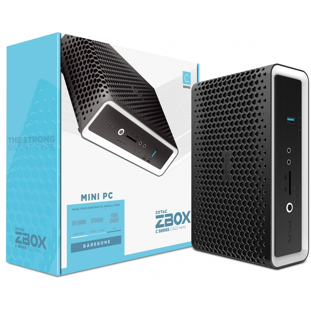 Комп'ютер Zotac ZBOX CI622 nano (Barebone) / i3-10110U (ZBOX-CI622NANO-BE) - зображення 7