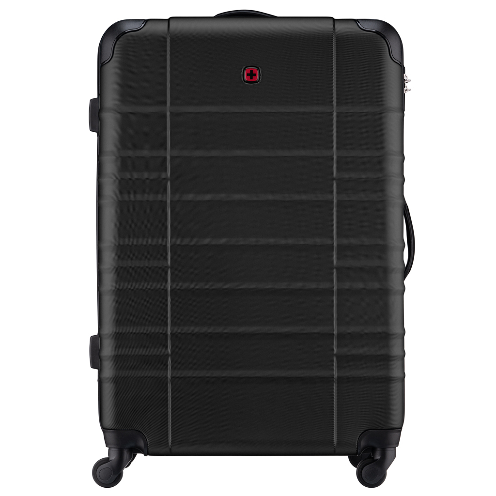 Валіза Wenger Amplar, велика, пластик, 4 колеса, чорна (653140) - зображення 3