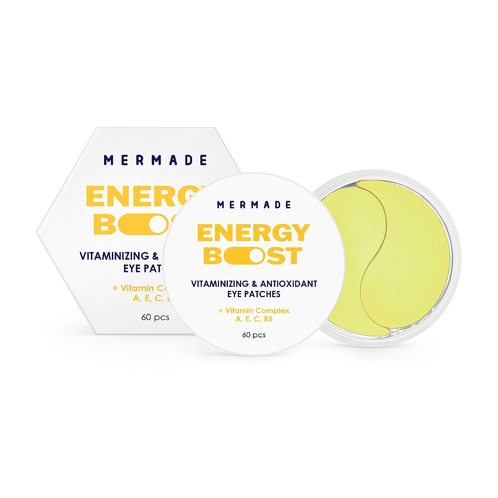 Патчі під очі Mermade Vitamin Complex A, E, C, B5 Вітамінізовані гідрогелеві 60 шт. (4823122901255) - изображение 2