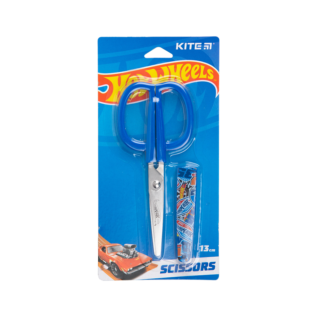 Ножиці Kite дитячі в футлярі Hot Wheels 13 см (HW23-124) - зображення 2