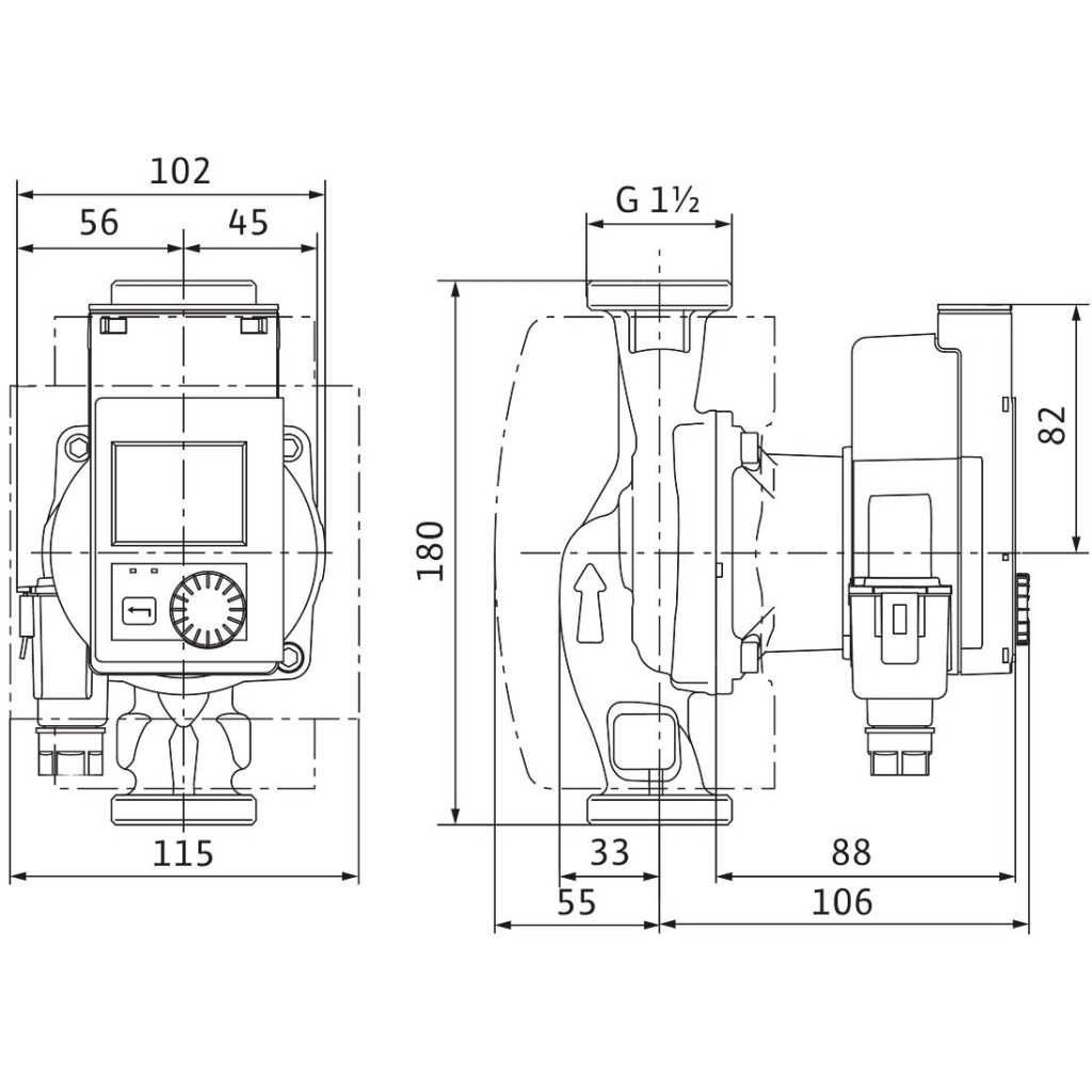 Циркуляційний насос Wilo Stratos PICO 25/0.5-4, 1/2", 10 бар, 180 мм, 20 Вт (4244393) - зображення 2