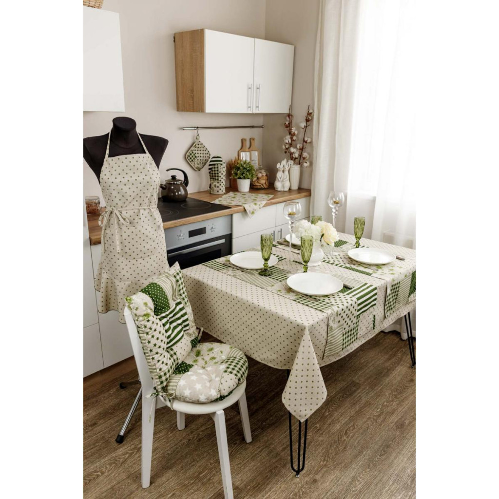 Скатертина Прованс Горох зелений Господиня 120х136 см (4823093451049) - зображення 2