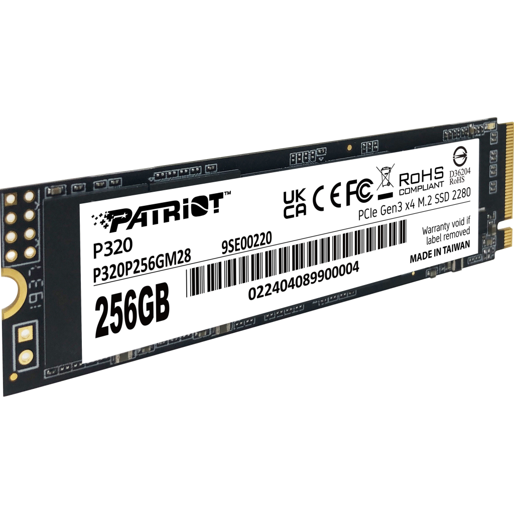 Накопичувач SSD M.2 2280 256GB Patriot (P320P256GM28) - зображення 2