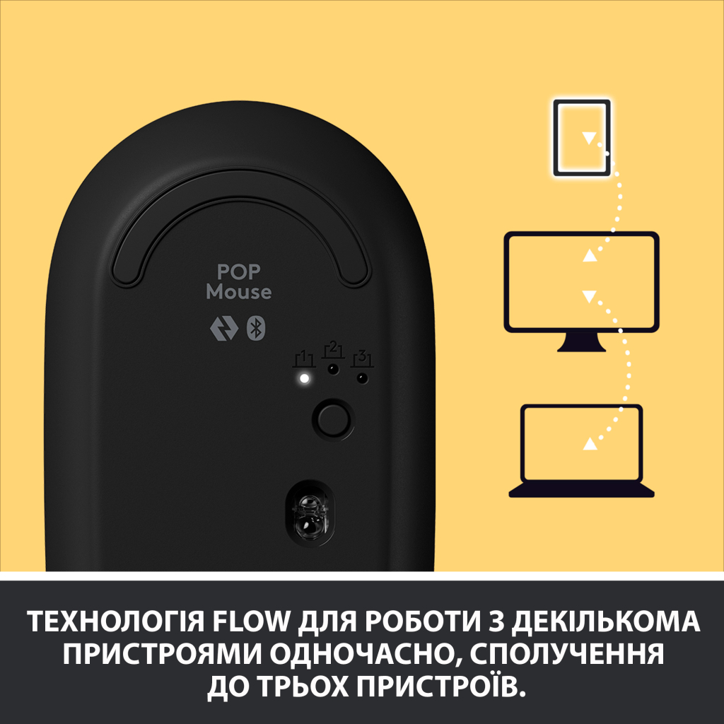 Мишка Logitech POP Mouse Bluetooth Blast Yellow (910-006546) - зображення 7