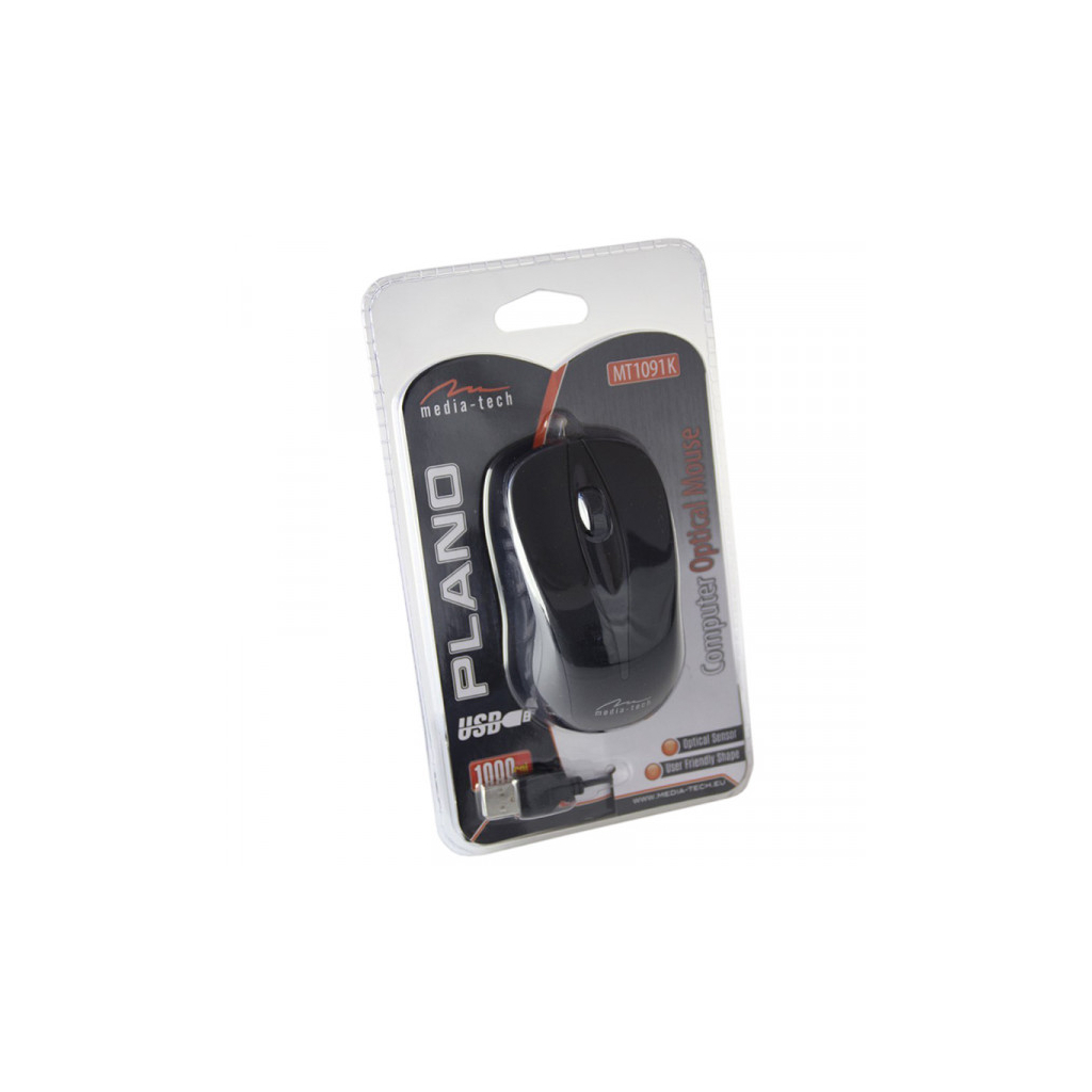 Мишка Media-Tech Plano USB Black (MT1091K) - зображення 3