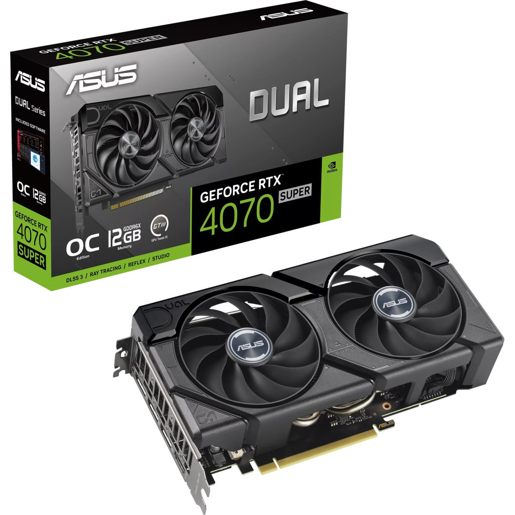 Відеокарта ASUS GeForce RTX4070 SUPER 12Gb DUAL OC EVO (DUAL-RTX4070S-O12G-EVO) - зображення 12