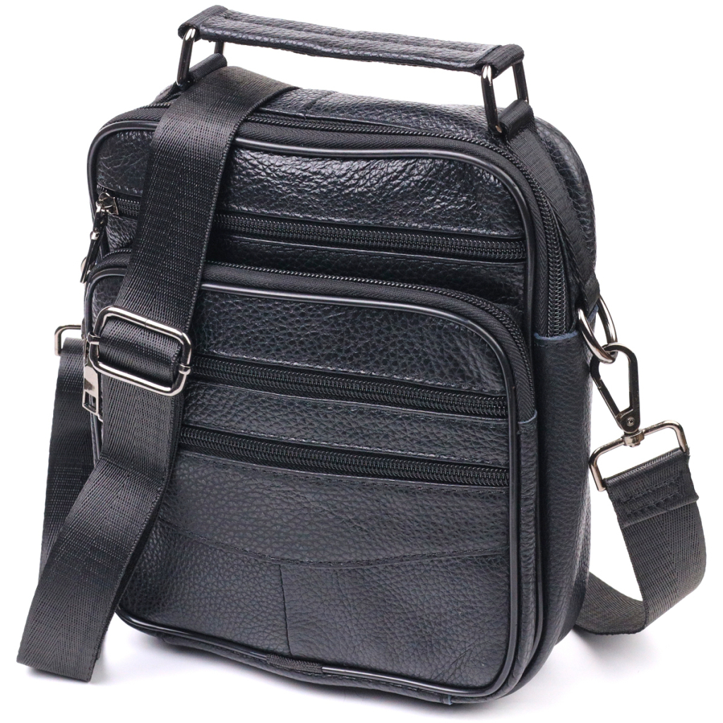 Сумка Vintage Шкіряна Чорна (21270) - зображення 1