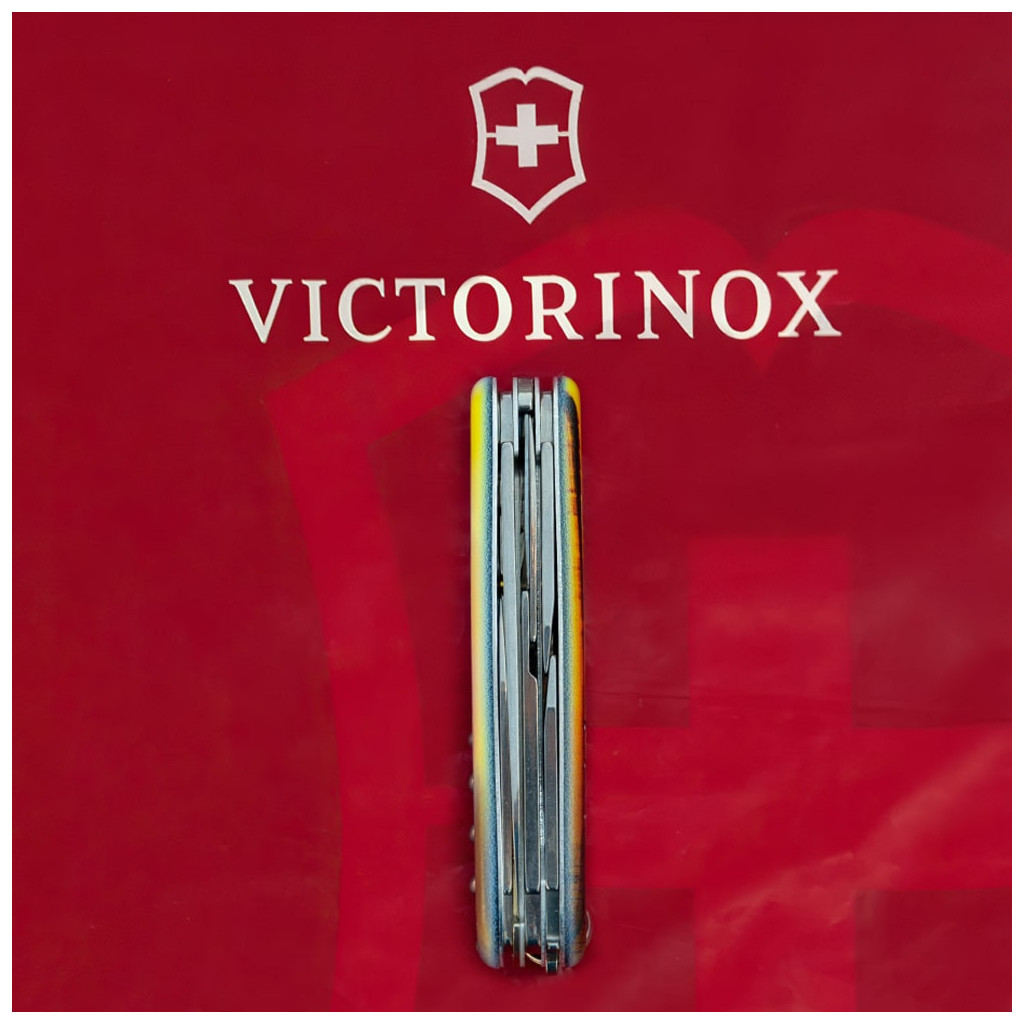 Ніж Victorinox Climber Army Чорний Літак + Емблема ПС ЗСУ (1.3703.3_W3040p) - зображення 7