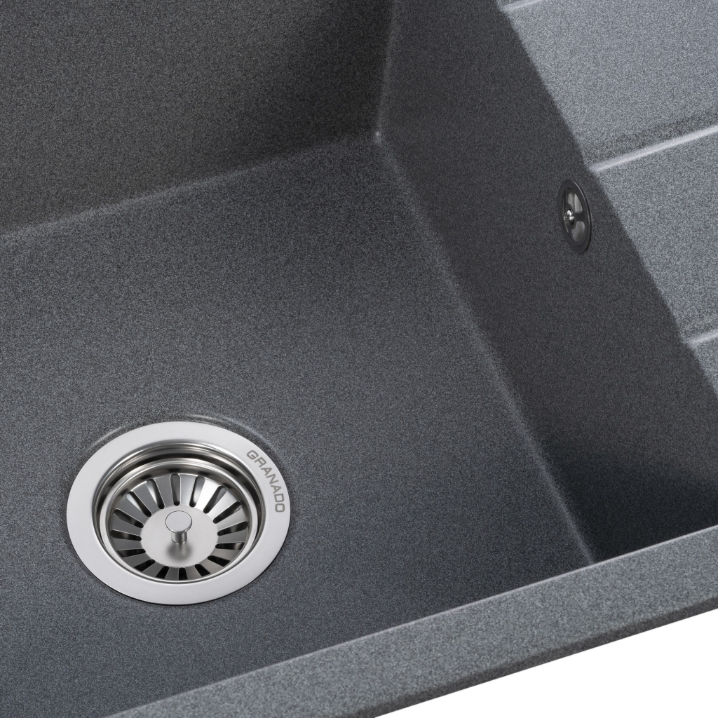 Мийка кухонна GRANADO NAVIA grafito з сифоном (775*495mm.) (gr3809) - зображення 5