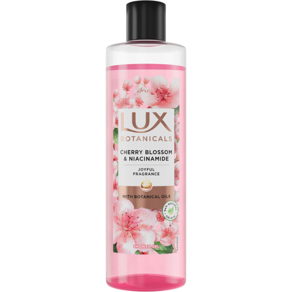 Гель для душу Lux Botanicals Цвіт вишні та ніацинамід 480 мл (8720181499814) - зображення 1