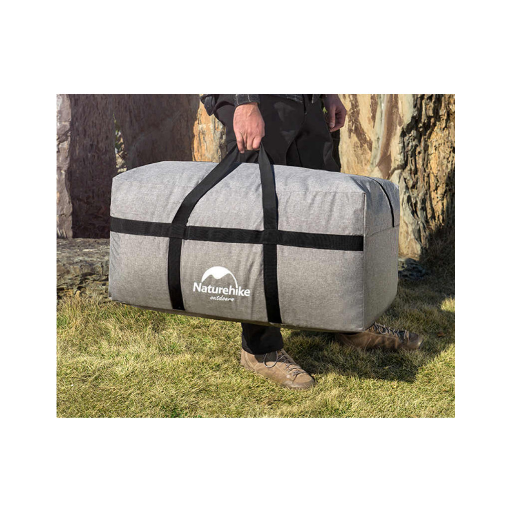 Дорожня сумка Naturehike NH17S021-L 100 л темно-сірий (6927595724903) - зображення 4
