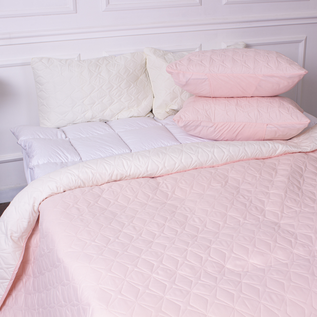 Покривало MirSon набір Trend Line №7111 Powder rose 150х210 + 4 наволочки 50х70 (2200005623848) - зображення 9