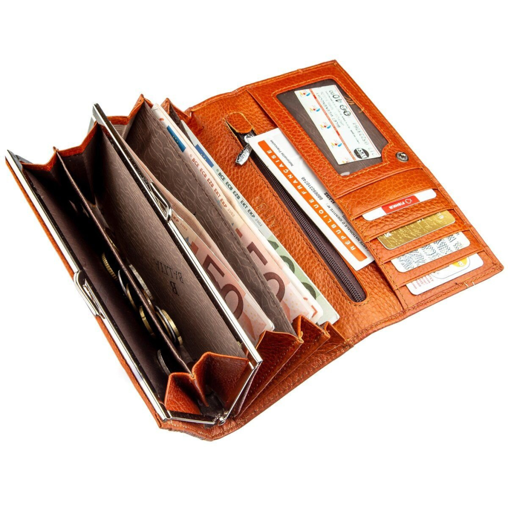 Гаманець Baliya Жіночий шкіряний Помаранчевий (18980) - зображення 3