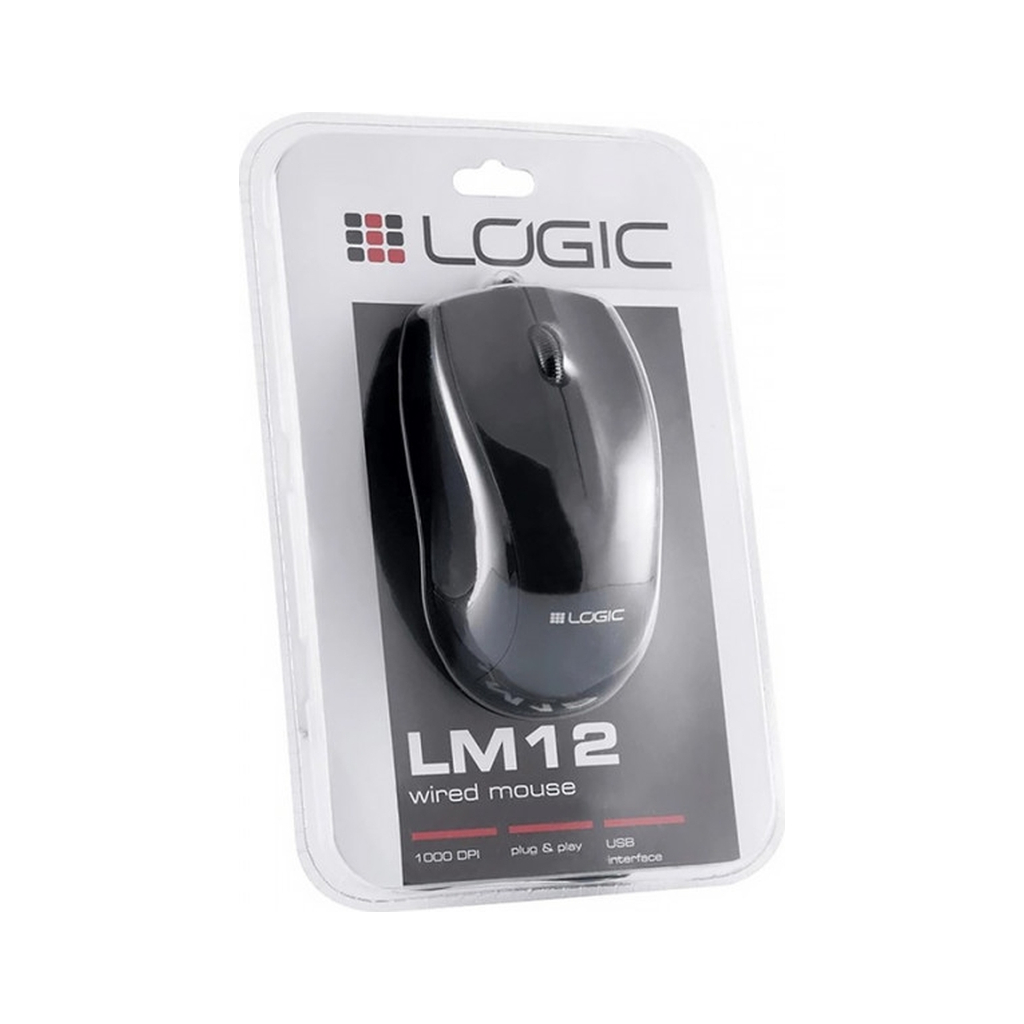 Мишка Logic concept LM-12 USB Black (M-LC-LM12) - зображення 6