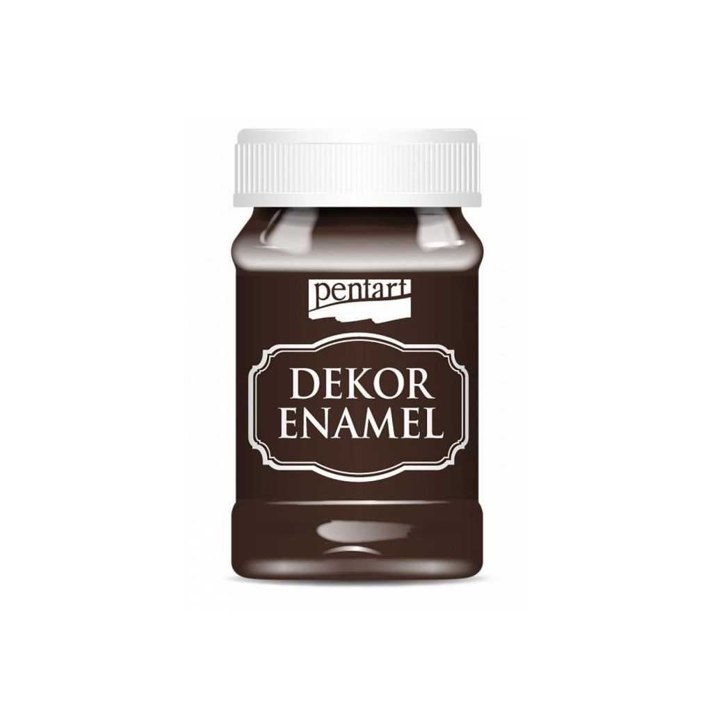 Акрилові фарби Pentart Dekor Enamel, глянцева, Чорна, 100 мл (5997412796551) - зображення 2