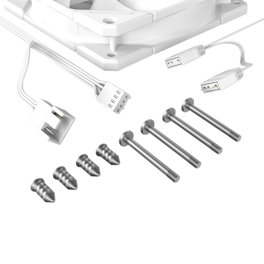 Кулер до корпусу ID-Cooling TF-12025-PRO ARGB TRIO WHITE - зображення 5