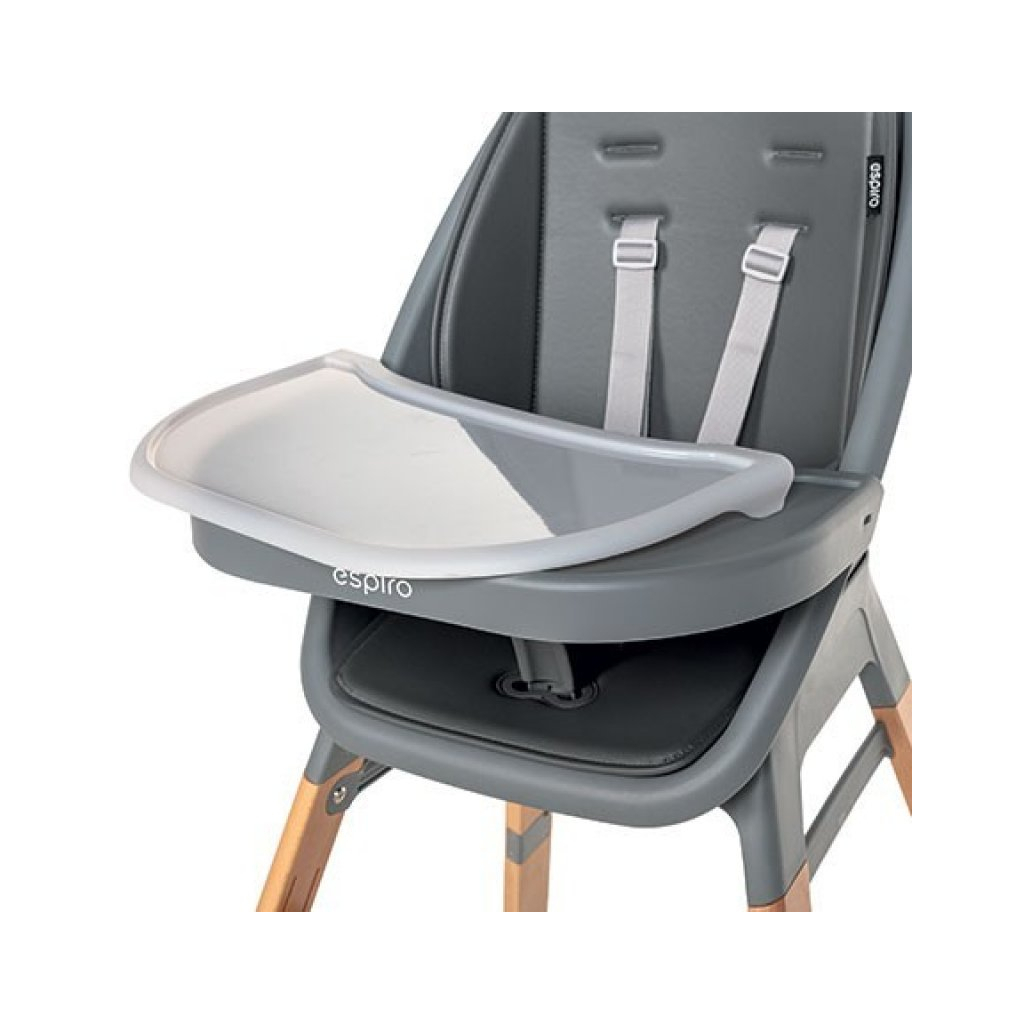 Стілець для годування Espiro SENSE 27 WHITE GRAY (5906724203381) - зображення 8