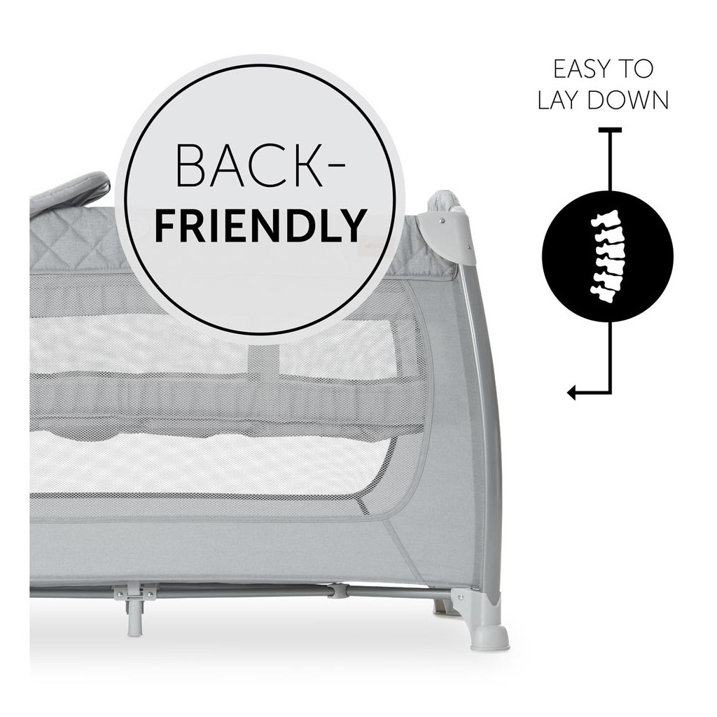 Дитячий манеж Hauck Play N Relax Quilted Grey (60011-5) - зображення 6