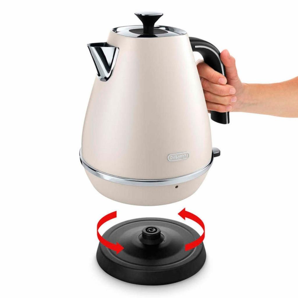Електрочайник DeLonghi KBI 2001.W (KBI2001.W) - зображення 3