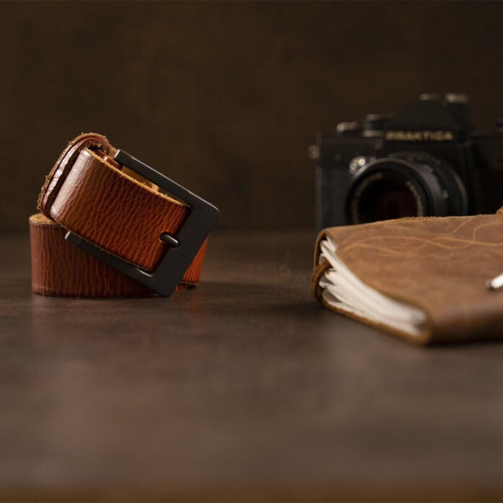 Ремінь Vintage Чоловічий Рудий (20071) - зображення 8