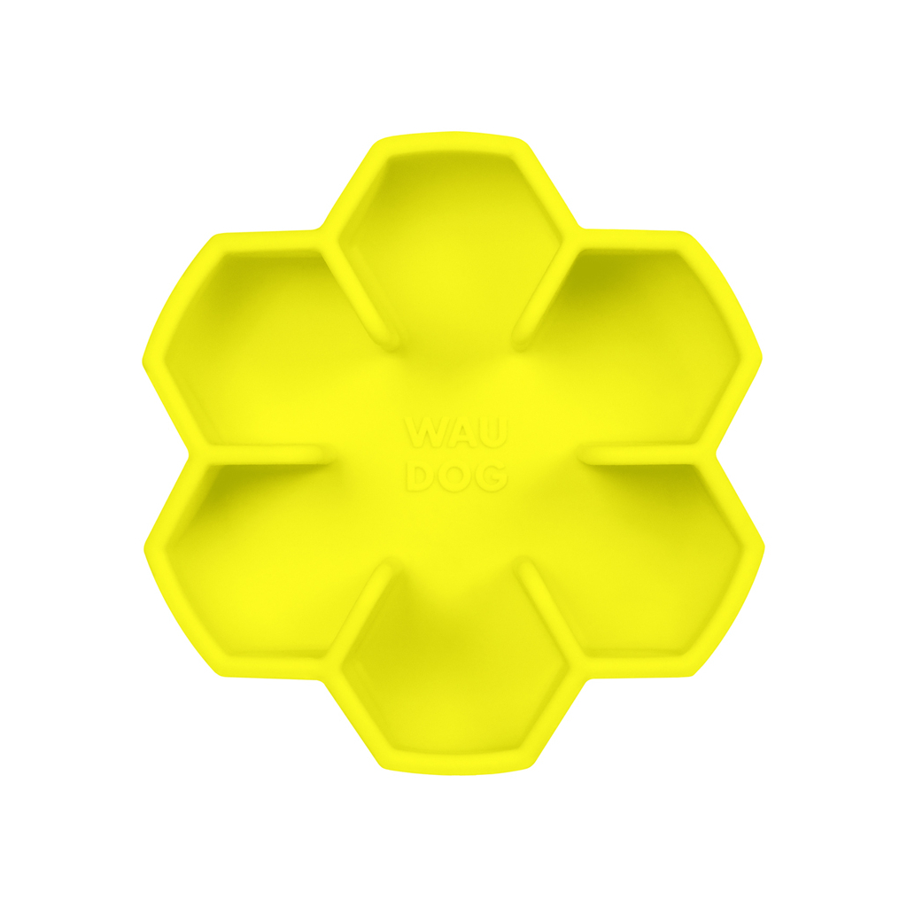 Універсальний посуд для тварин WAUDOG Silicone миска для повільного харчування 750 мл жовта (23548) - изображение 2