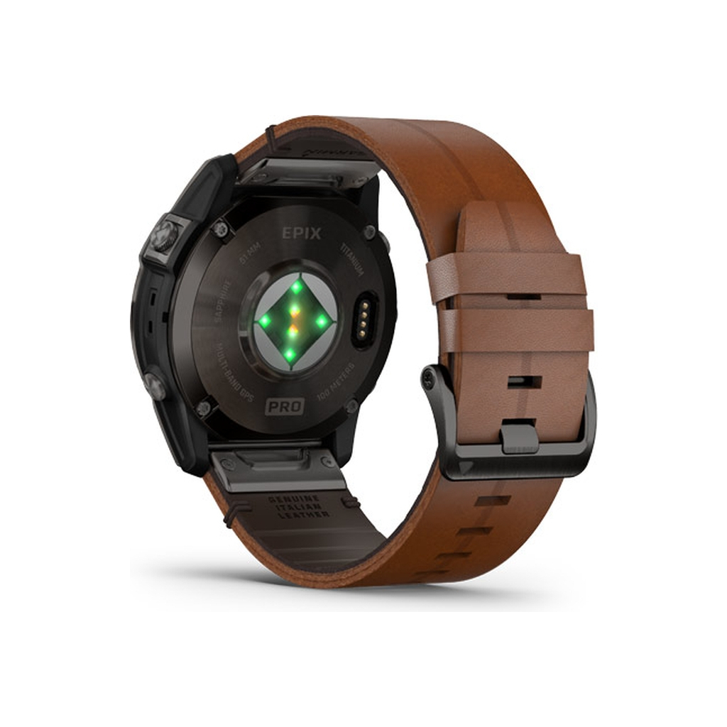 Смарт-годинник Garmin EPIX PRO (g2), 51, Saph, CrbnGryDLC Ti, Chsnt Lthr, GPS (010-02804-30) - зображення 8