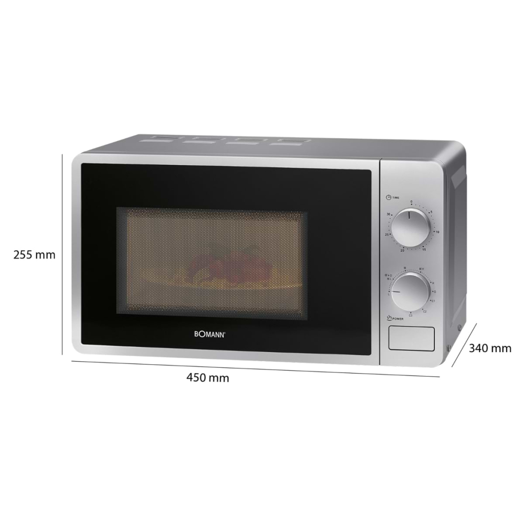 Мікрохвильова піч Bomann MWG 6015 CB silver (MWG6015CB silver) - зображення 6