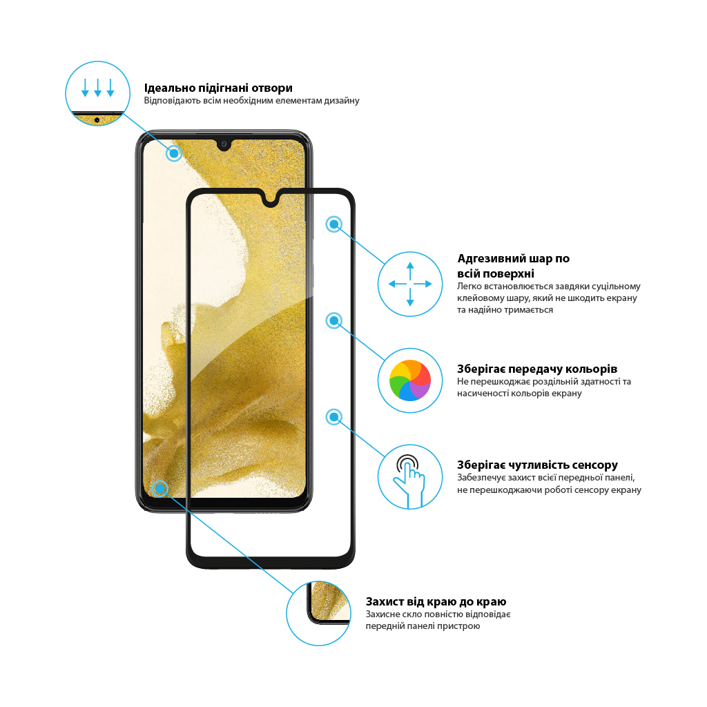 Скло захисне Global Samsung A33 5G (1283126522406) - зображення 3