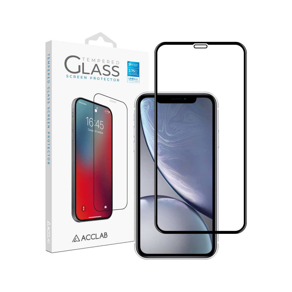 Скло захисне ACCLAB Full Glue Apple iPhone XR/11 (1283126508196) - зображення 1
