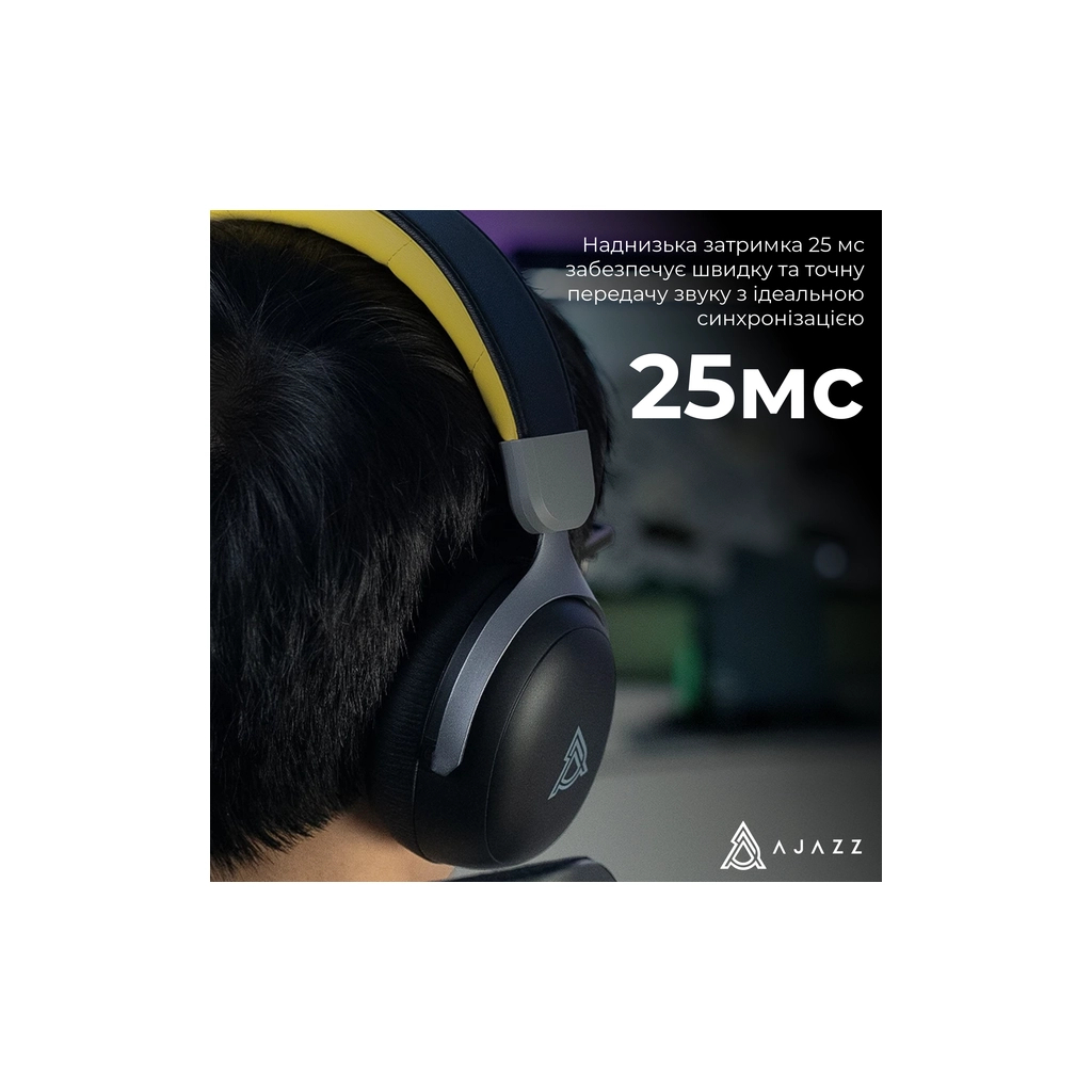 Навушники Ajazz AHM08 MAX 3-Mode Black (AHM08-MAX-BGY) - зображення 7