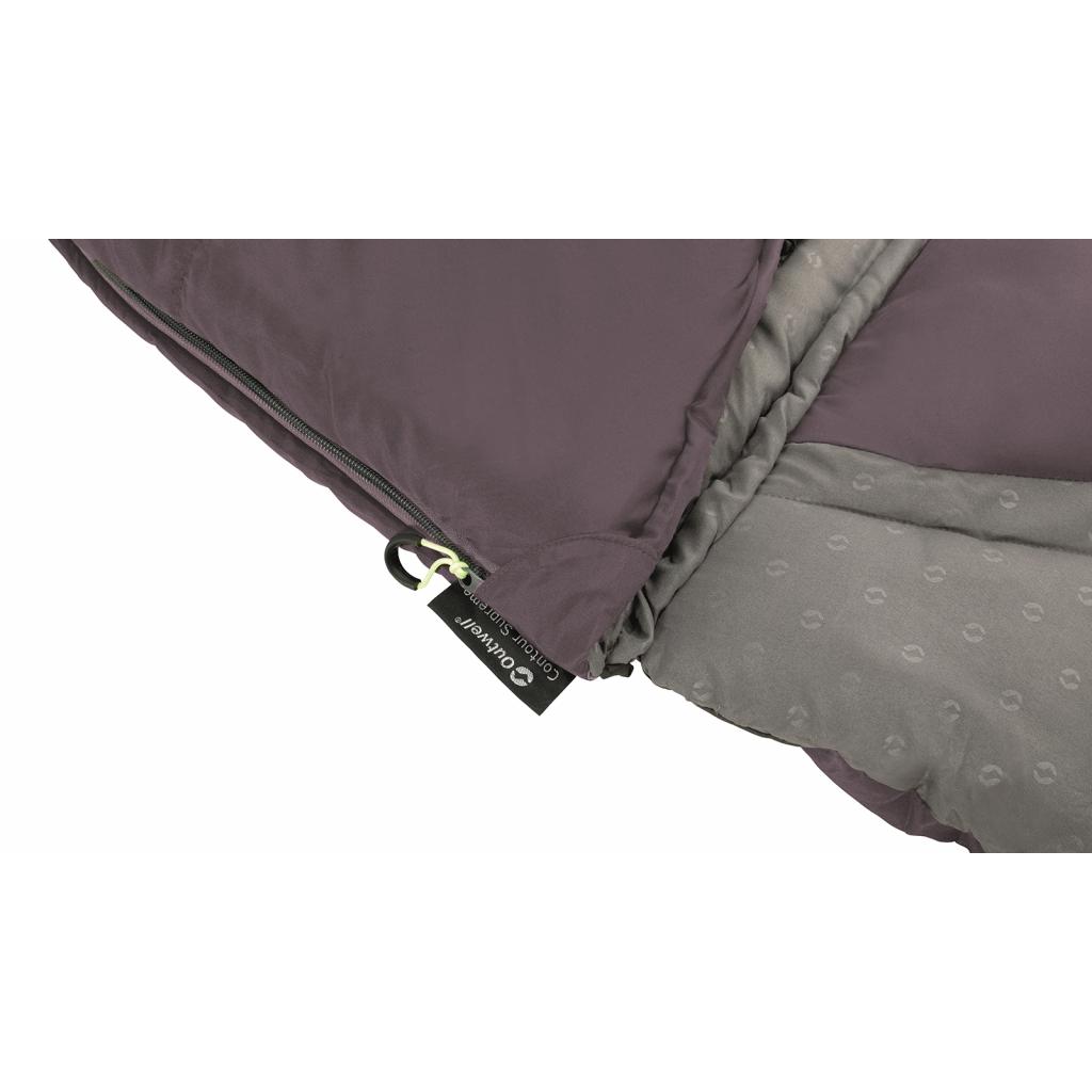 Спальний мішок Outwell Contour Reversible +2C Dark Purple Left (928747) - зображення 6