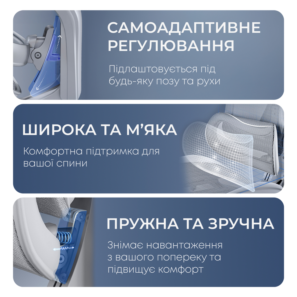 Офісне крісло Sihoo Крісло офісне з підставкою для ніг Sihoo DORO C300 Pro Mesh White with (DORO-C300-PRO-M102-JT) - зображення 9