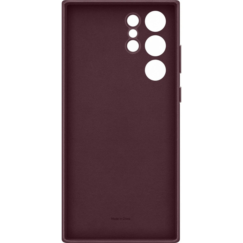 Чохол до мобільного телефона Samsung Leather Cover Galaxy S22 Ultra Burgundy (EF-VS908LEEGRU) - зображення 3