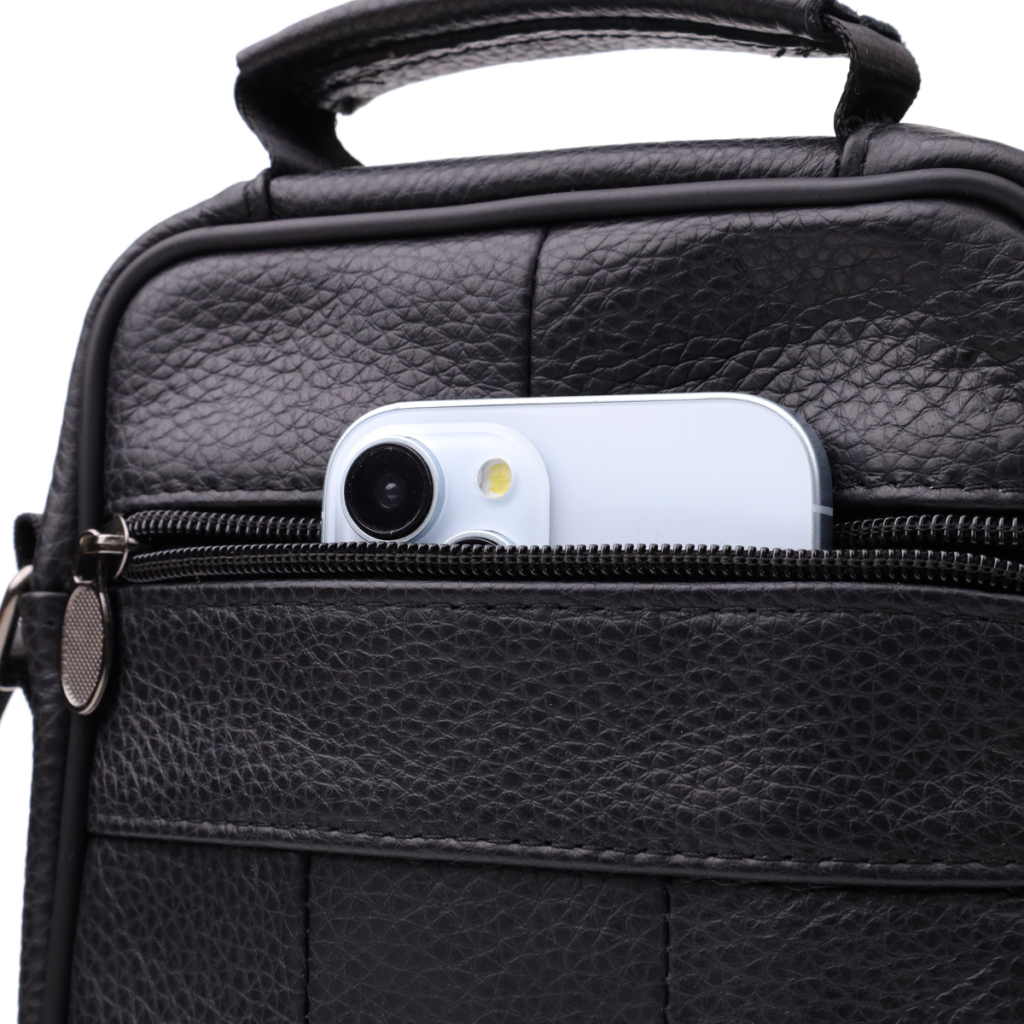 Сумка Vintage З натуральної шкіри Чорна (22864) - зображення 7