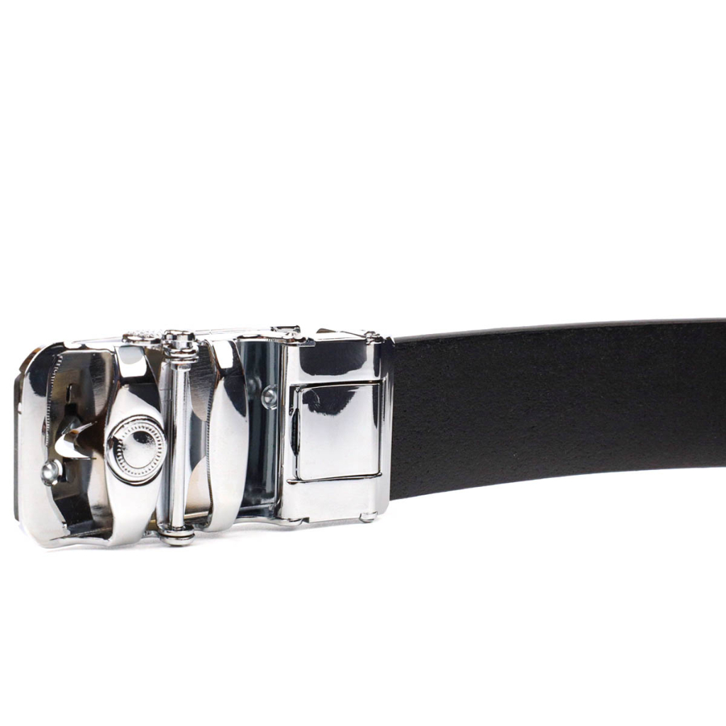 Ремінь Vintage З пряжкою автомат з натуральної шкіри Чорний (21465) - зображення 5