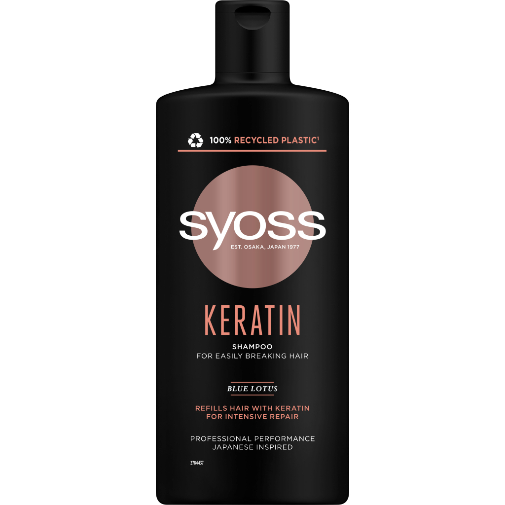 Шампунь Syoss Keratin з Блакитним Лотосом для ламкого волосся 440 мл (9000101277050) - зображення 1