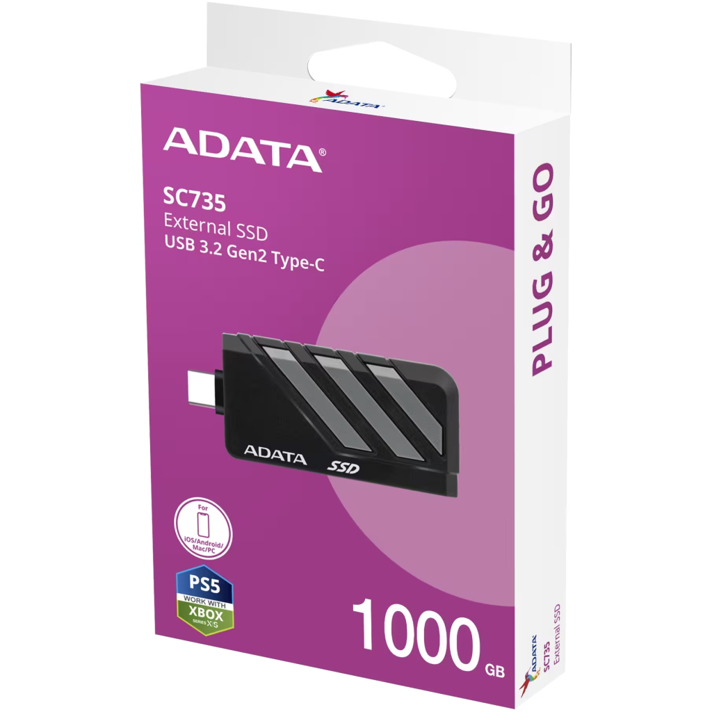 Накопичувач SSD USB 3.2 1TB SC735 ADATA (SC735-1000G-CCBK/GY) - зображення 6