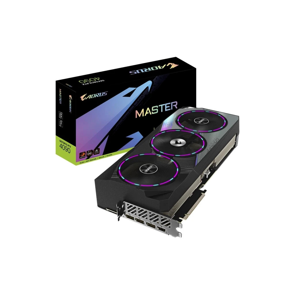 Відеокарта GIGABYTE GeForce RTX4090 24GB AORUS MASTER (GV-N4090AORUS M-24GD) - зображення 9